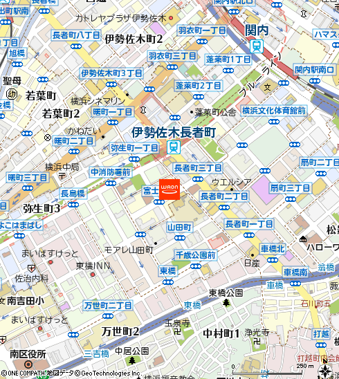 まいばすけっと横浜富士見町店付近の地図